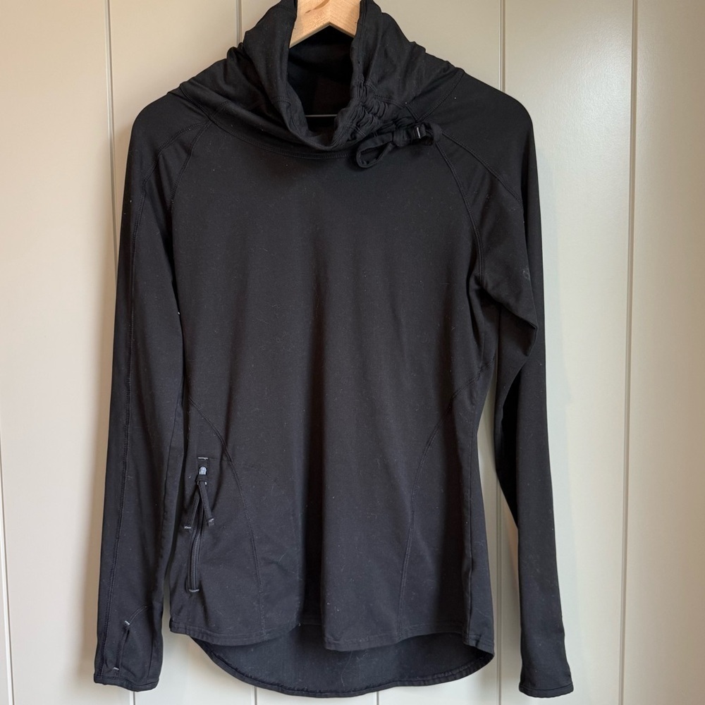 Athleta Ultimate Gaiter Top Black Long Sleeve Gorpcore Medium
